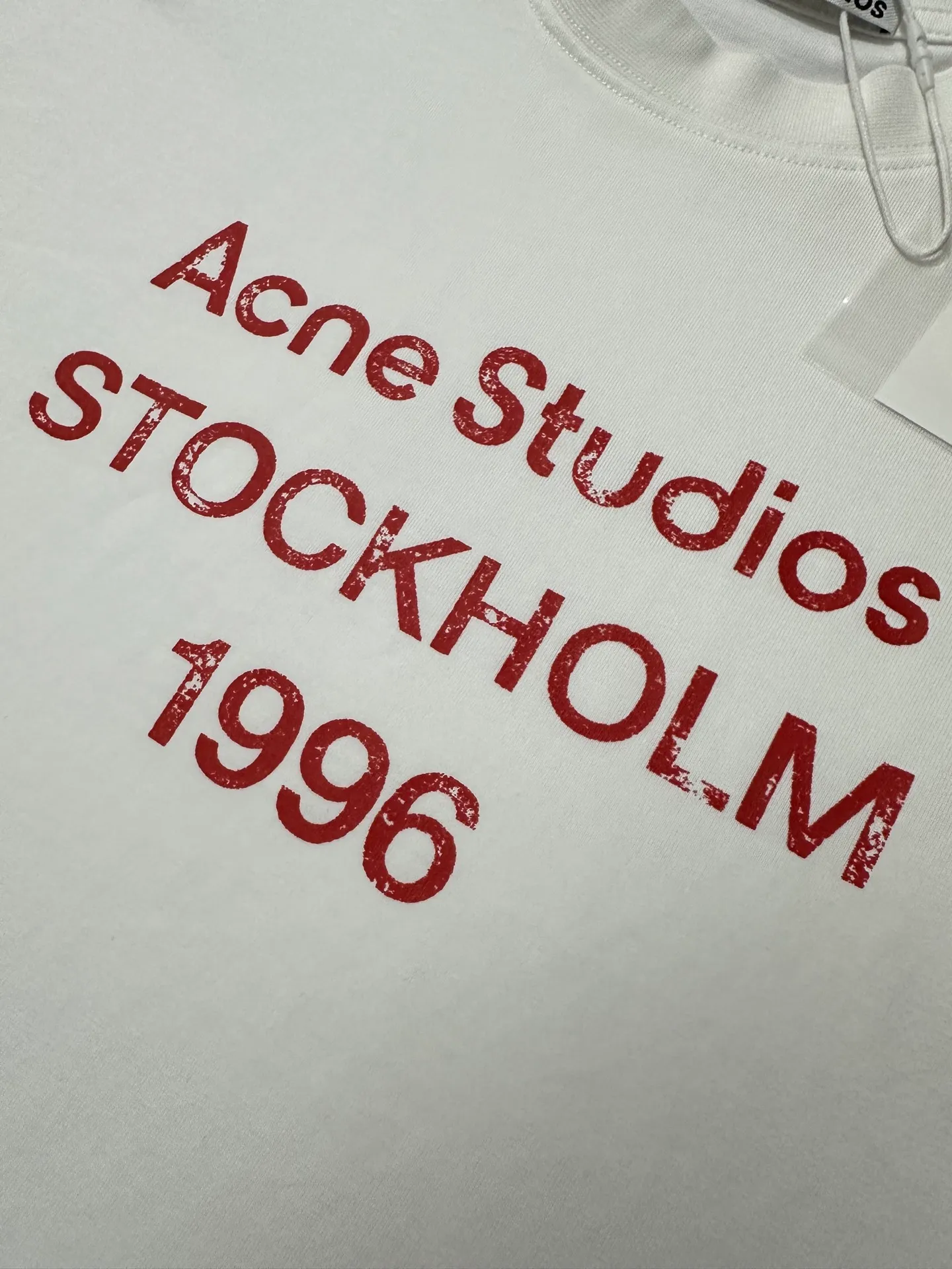 ￼ 110 Acne studios 26ss Classic logo : g Same Style Color: Black White Size: XS S M L